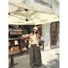 VIONA Loose Wide Leg Casual Pants Women's Fashionable Version Knife Edge Pants High Waist Nine Point Street Style Workwear Trend