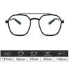 Double Beam Square Myopia Glasses Anti Blue Light Eyewear Oversized Men Women Matte Frame Prescription Eyewear Diopter -1.0 To -6.0