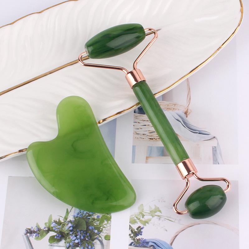 Meridian Gua Sha Facial Massage Roller Set