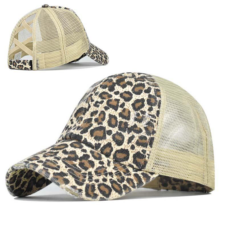 Washed cross ponytail baseball cap foreign trade hat women's summer spring and autumn old outdoor sunscreen cap solid color cap
