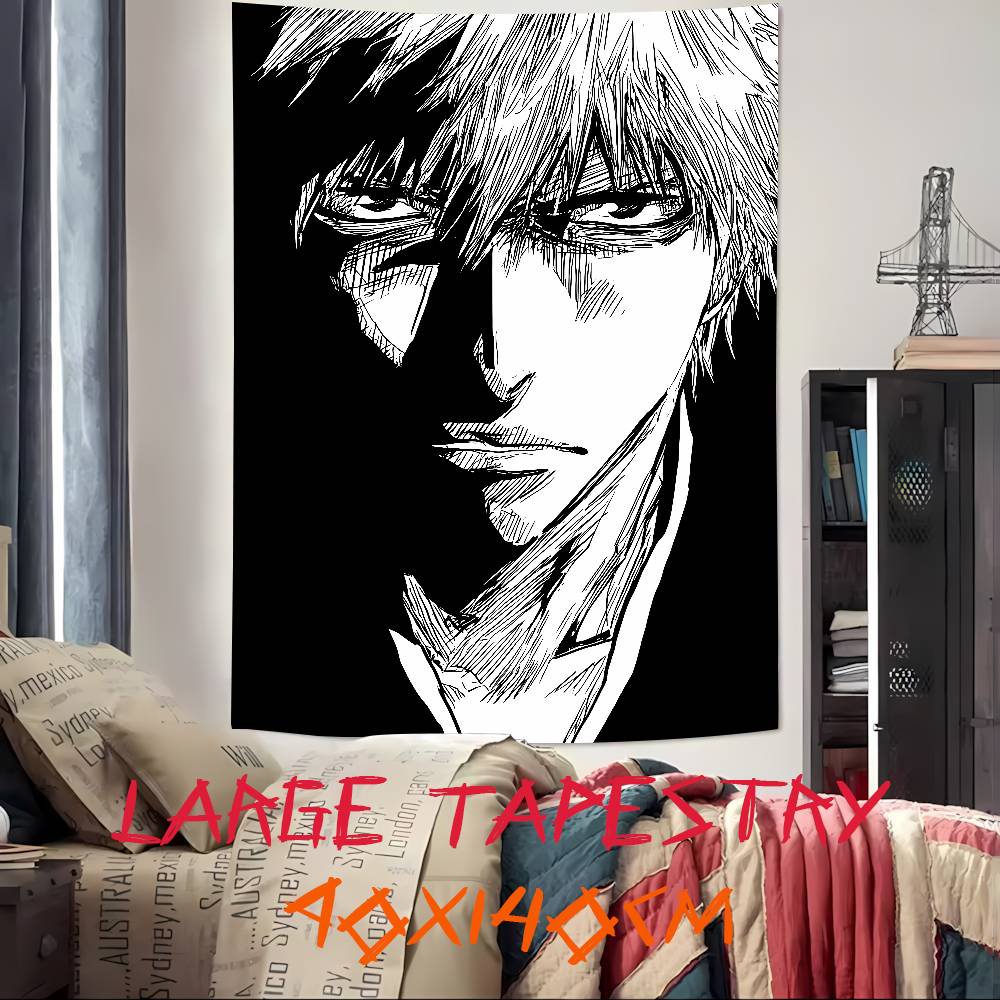 Fashion Cool Anime BBleachS Tapestry Decoration Bedroom Dormitory Background Cloth Holiday Home Party Living Room Club Tapestry