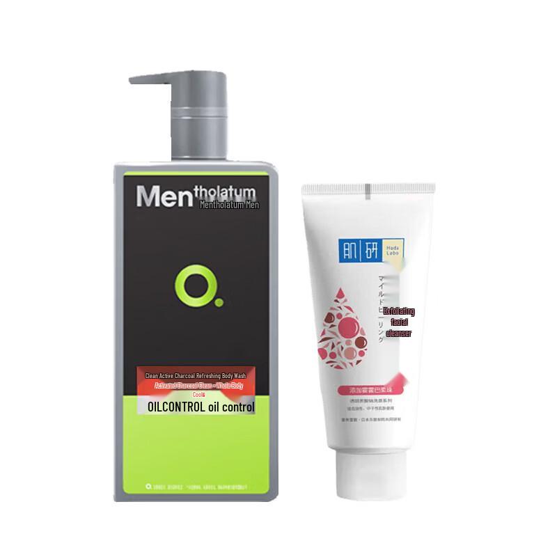 Mentholatum Men s Active Carbon Shower Gel & Hada Labo Cleanser Bundle