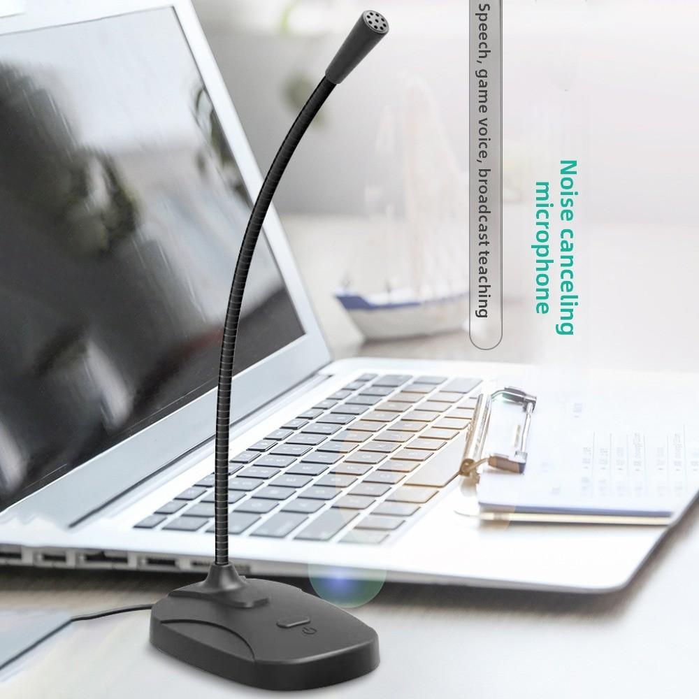 Adjustable Hose USB Desktop Microphone Hi-Fi High Fidelity Condenser Microphone  Vlog Creation