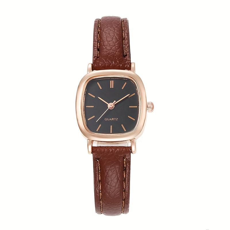 Stylish Ladies' Pu Leather Quartz Watch - Fashionable Alloy Pointer Clock with Precise Timekeeping - Ideal Gift for Women