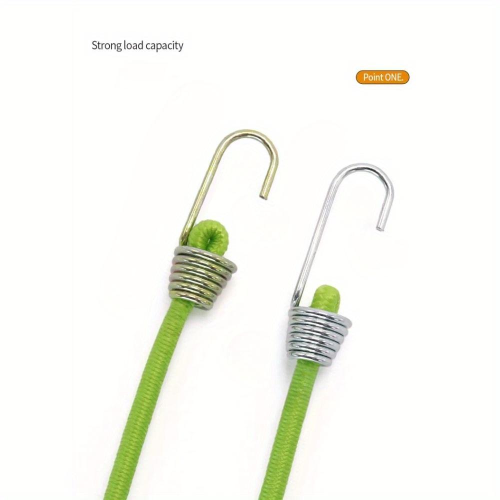 3Pcs Elastic Bungee Cord Heavy Duty Luggage Straps Rope Hooks 25cm Stretch Tie Tent Outdoor Accessories