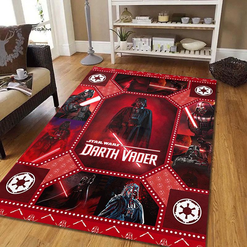 1 ks Koberec Star Wars, Plošný koberec, Ložnice a Herní místnost, Odolný, Odolný proti skvrnám a Snadno čistitelný, Obývací pokoj