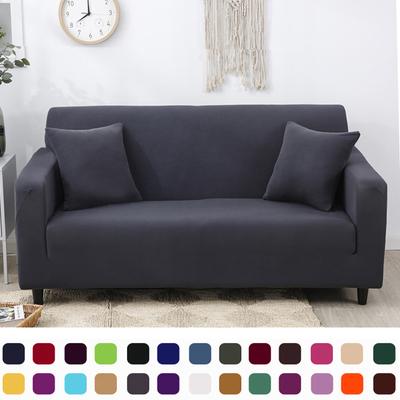 New Solid Color Sofa Covers For Living Room Elastic Sofa Cover Corner Couch Cover Slipcover Chair Protector 1 /2 /3 /4 Seater Sets