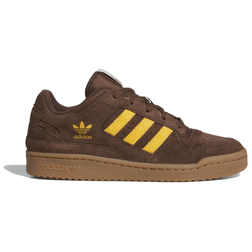 Adidas Forum Low CL Brown Preloved Yellow Unisex Sneakers Gum JI3274