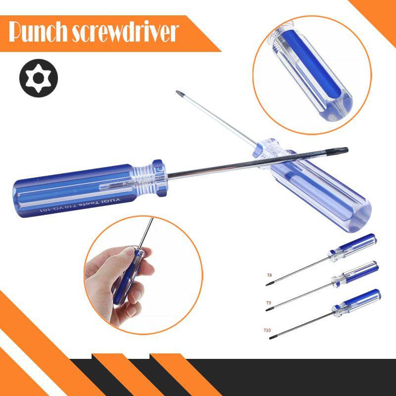 T8 T9 T10 Tamper Proof Screwdriver For Xbox Ps3 With Magnetic Steel Handle Design