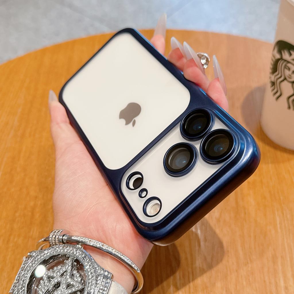 Luxury Plating Matte Transparent Wireless Charging Phone Case For iPhone 17 16 15 14 13 Pro Max Air Plus Shockproof Clear Cover