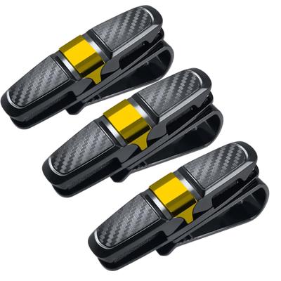 Aqualoach Sunglasses Holder for Cars, Glasses Holder, Set of 3, Sun Visor Mount, Card