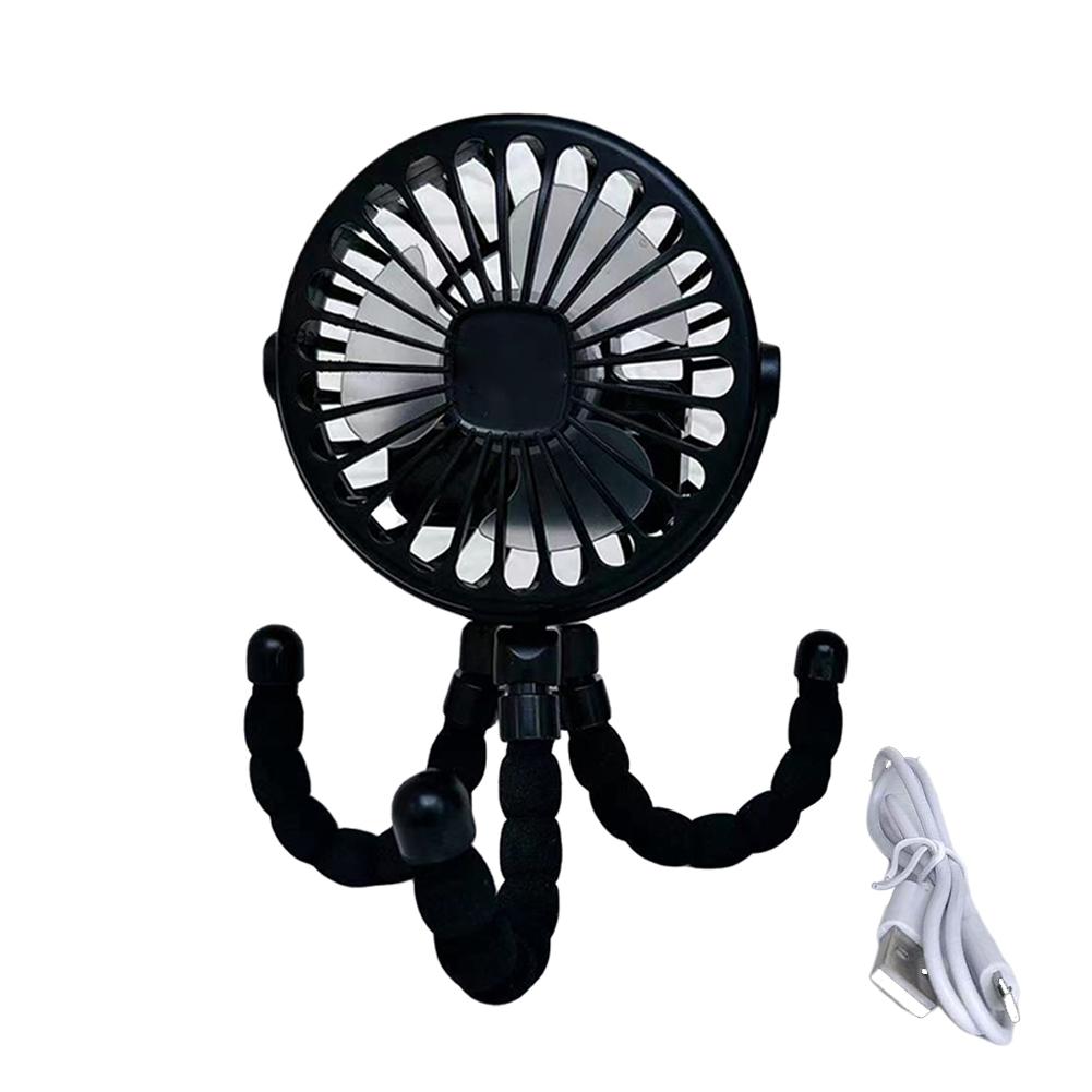 Desktop Clip On Fan Detachable 3 Speed USB Rechargeable Small Personal Fan Portable Fan for Travel Handheld Car Baby Stroller
