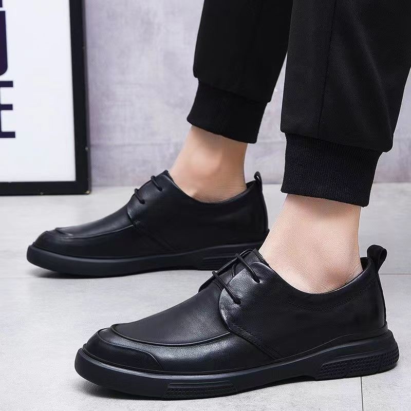 Business Formal Men's Casual Leather Shoes Breathable Genuine Leather Banquet Shoes Men's Shoes