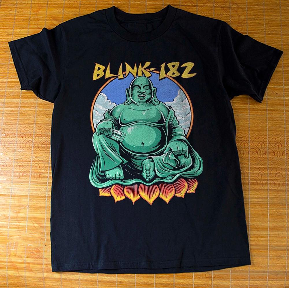 Blink 182 Band Buddha Punk Rock Cotton Black S-5XL T Shirt C320 Unisex T-Shirt S