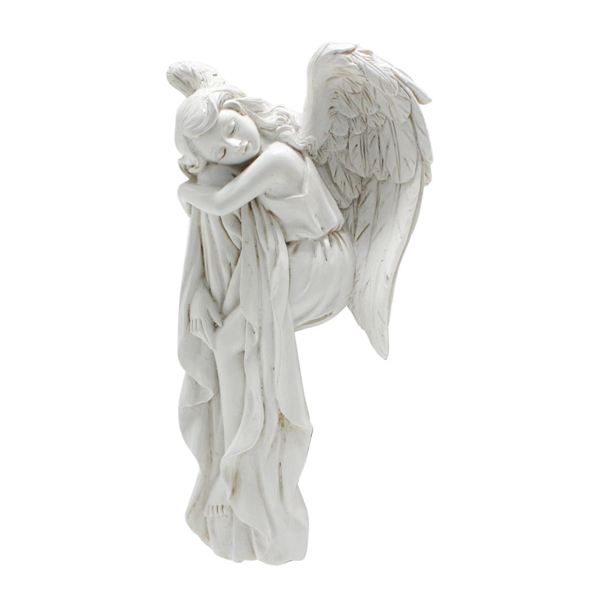 

1 штука изделий из смолы для левой и правой дверных рам ангелов, украшения для дома, изысканные ангелы, охраняющие каждый угол белый
