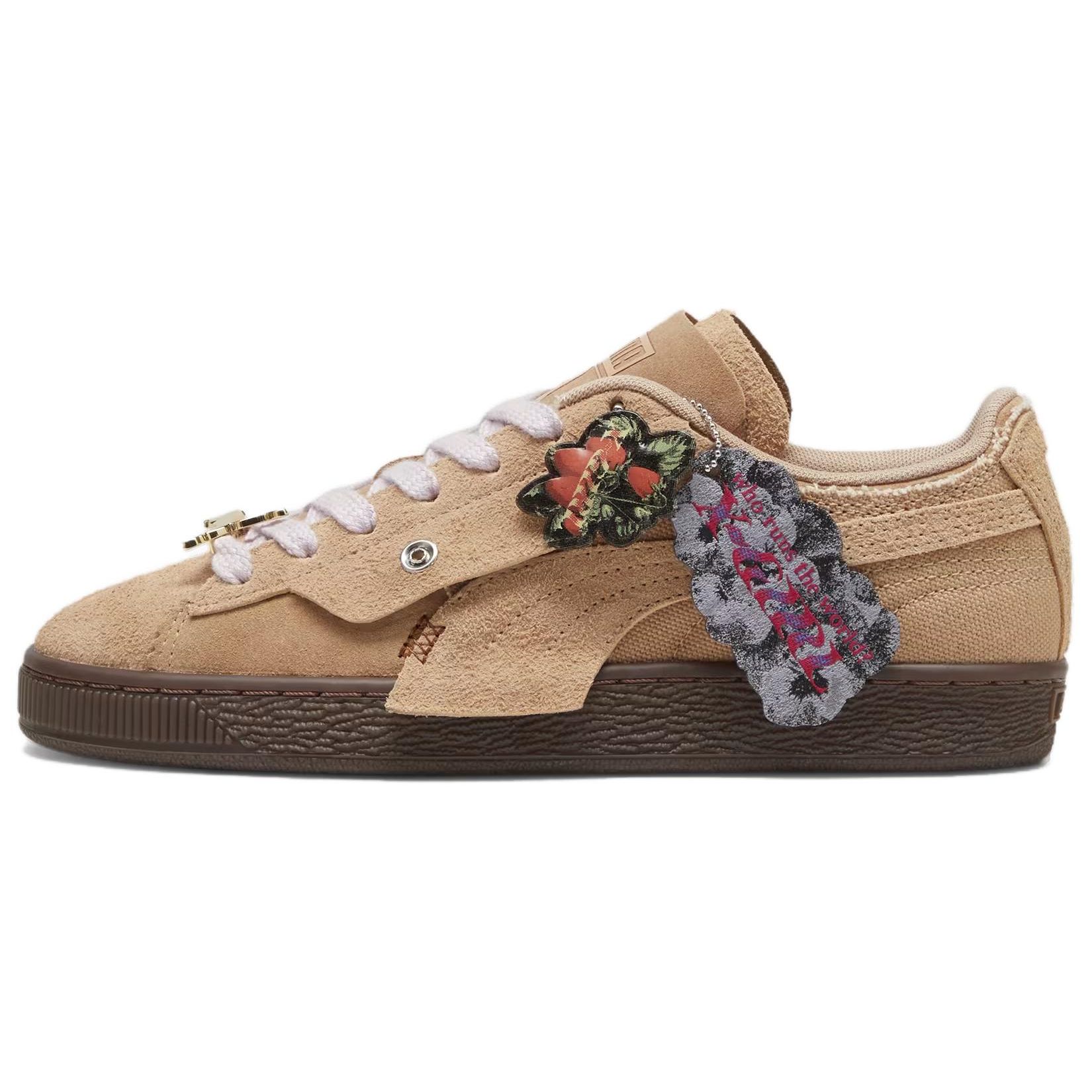 

X-Girl x Puma Suede Поджаренный миндаль Женские кроссовки Бежевый Пыльно-бежевый 396251-02 36