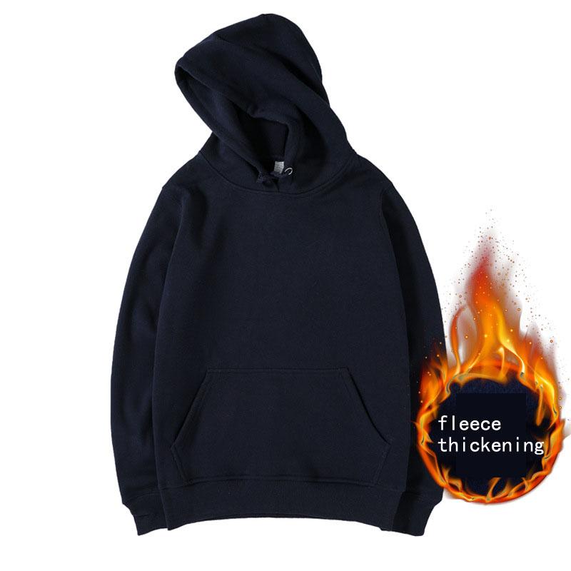 Winter Lässiger Kapuzenpullover Verdickter Fleece-Pullover für Männer und Frauen Rundhals-Sport-Langarm-Paarpullover