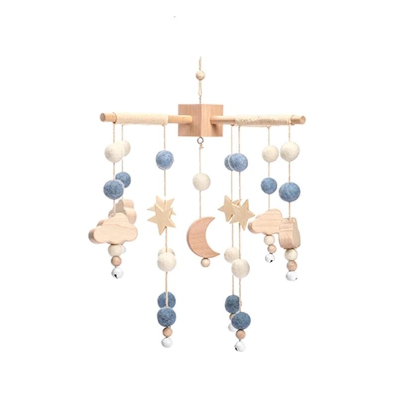 Baby Rattle Toy 0-12 Months Wooden Mobile On The Bed Newborn Music Box Bed Bell Hanging Toys Holder Bracket Infant Crib Boy Toys