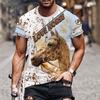 3D Print Horse T-Shirts Unisex Fashion Women's Tee Shirt Large Loose O-Neck T-Shirt Casual Short Sleeve T Shirt Horse Clothes