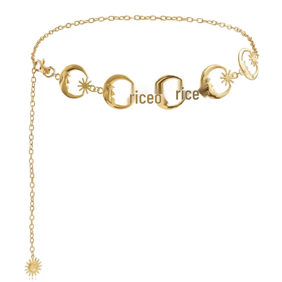 

Bohemian Metal Waist Chain for Women s Dunhuang Travel Outfit