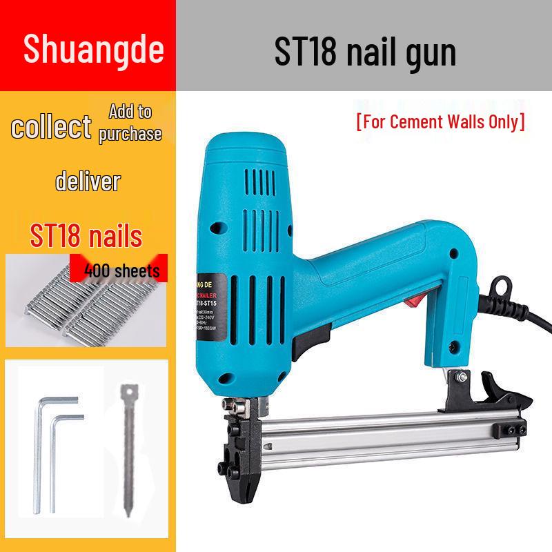 Electric F30 Dual-Use Pneumatic Straight Brad Nail Gun for Woodworking