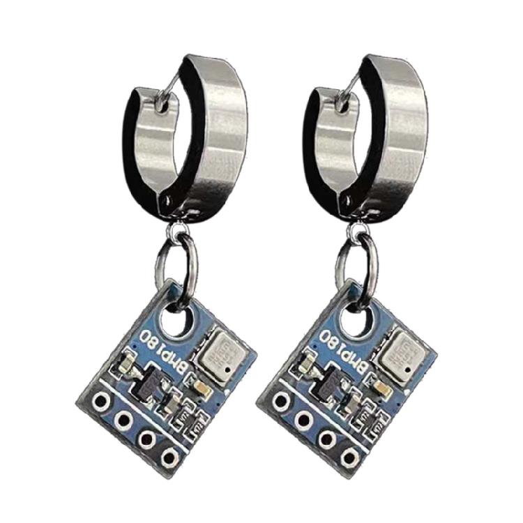 

Technology Sense Earring Cyberpunk Stainless Steel Earrings Trend Jewelry