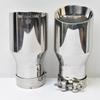 RE 1PCS Exhaust Tip 2.5 Inch Inlet 4 Inch Outlet 7.5" Long 304 Stainless Steel Slant Mouth Double-layer Exhaust Tailpipe Tip Do