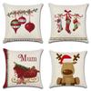 Vibrant Multicolor Christmas Cushion Cover Perfect For Holiday Home Decor