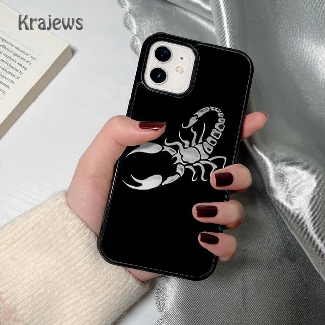 

Krajews Animal Scorpio soft Phone Case Cover For iPhone 17 Air 16 15 14 plus 11 12 13 pro max coque Shell Fundas iPhone 13