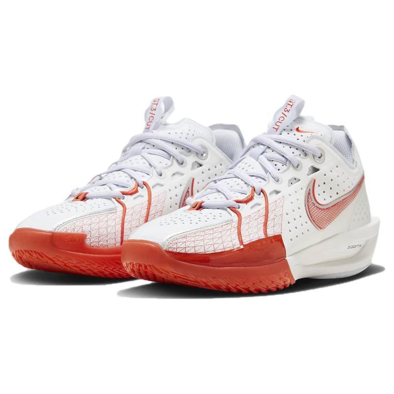 Nike Air Zoom GT Cut 3 EP White Picante Red Sneakers Casual DV2918-101