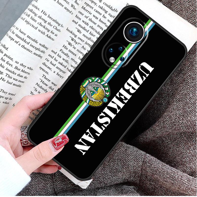 

Uzbekistan Flag Coat Of Arms Case For Honor Magic 8 Pro 5 6 7 Lite Honor 400 200 50 70 90 X9d X9c X9b X9a X8b Win RT Cover Honor Magic7 Pro