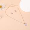 Practical Modern Rabbit Jewelry Set Comprising Necklace and Earrings Portable Accessory for Adding A Touch Of Elegant