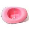Pink Top Hat Crown Western Cowboy Hat Halloween Feather Edge Carnival Party Hat