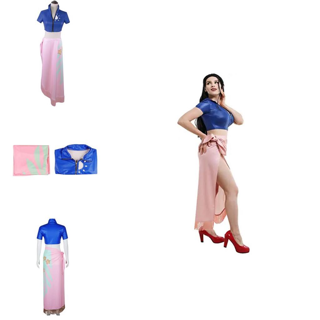 One Piece Nico Robin Skirt Anime Cosplay Costume Halloween Tops Decorated Perfect For Comic Exhibitions And Party Events.