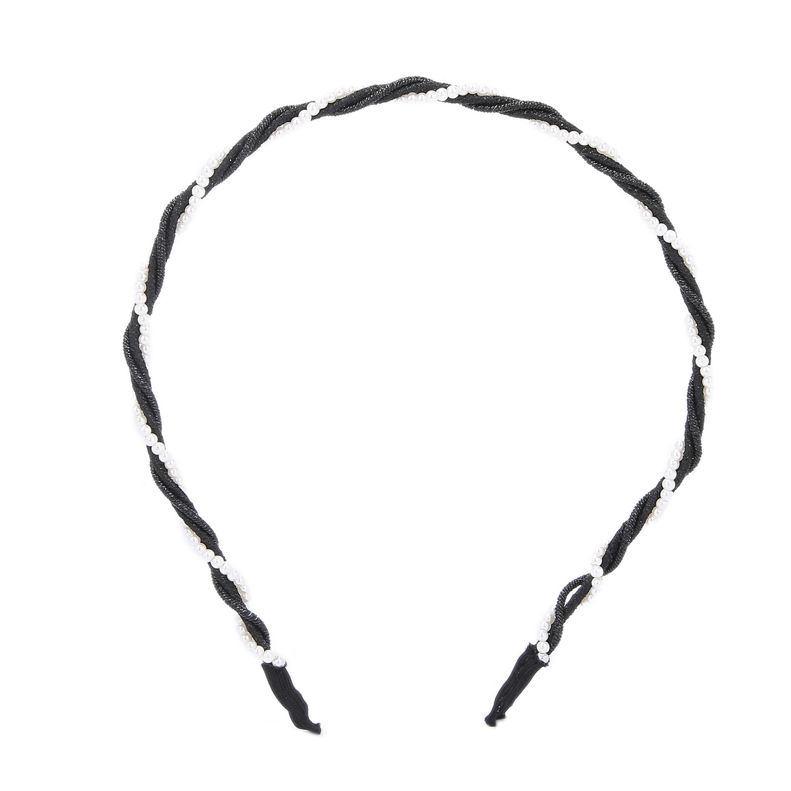 

Fashionable Women Hairbands Alloy Headwear Headband Wedding Party Hair Accessory Black
