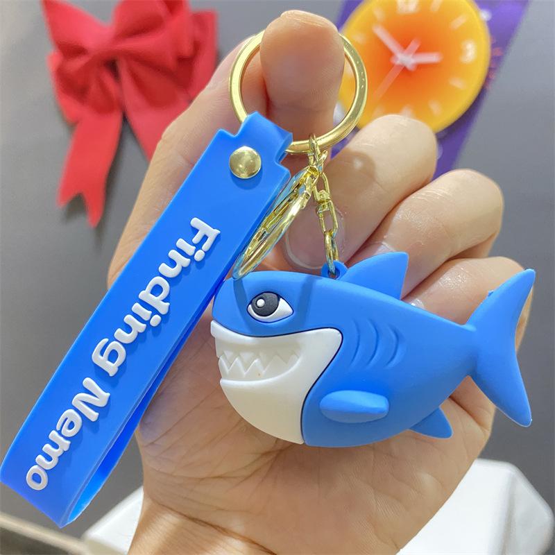 Disney Finding Nemo Keychain Cute Ocean Animal World Ugly Fish Shark Keychain 1pcs