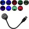 USB Star Night Light Projector, Portable Car Roof Sound Activated Atmosphere Lamp, Adjustable Auto Interior Atmosphere Decorative Light for Vehicle,