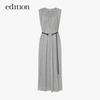 Edition Women's Summer Pleated Sleeveless Maxi Dress