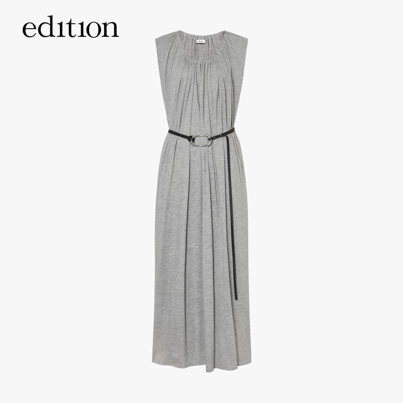 Edition Women's Summer Pleated Sleeveless Maxi Dress