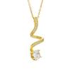 Versatile Titanium Steel Zircon Necklace - Gold-Plated Geometric Clavicle Chain for Women