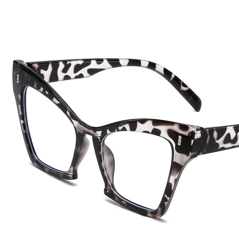 

Большие очки для компьютера «кошачий глаз» с оправой для женщин и мужчин, квадратные очки с защитой от синего света, блокирующие очки, оптические очки