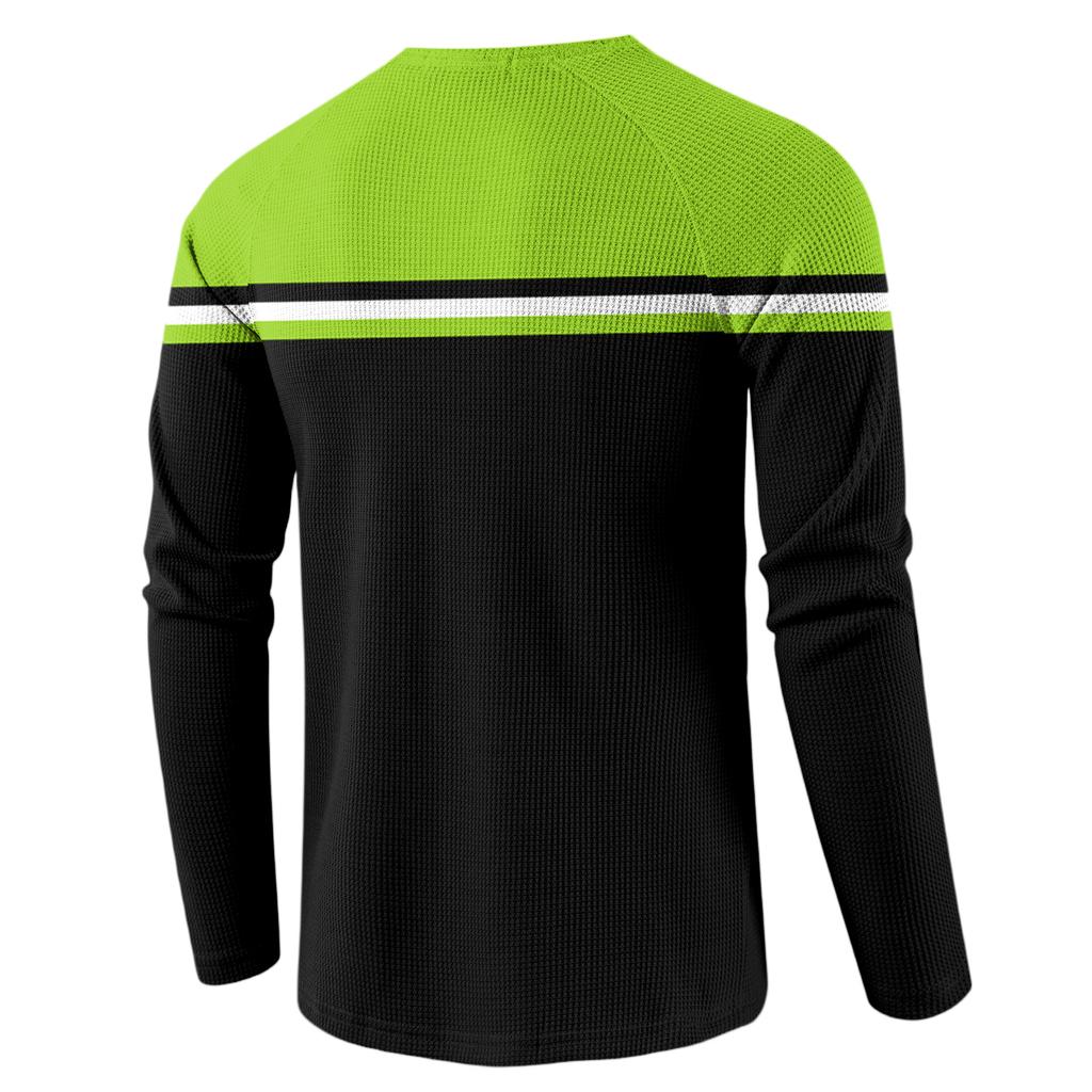 Men's Loose Casual Button Down Collar Long Sleeve Top