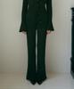 ODER Trumpet Bootcut Knit Pants - Khaki