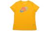 T Shirts Women's Yellow Crew Neck Moderate Straight Fit CQ0961-739