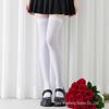 Mattschwarze Kniestrümpfe im japanischen Stil aus Samt: Sommerliche Dünne, Cremeweiße, Dicke und Kurze Strümpfe für Damen