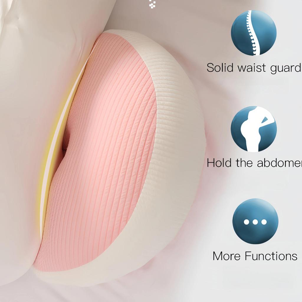 U Shaped Maternity Pillow - Full Body Support for Pregnant Women, Comfortable Belly Back Hip Pain Relief for Side Sleepers