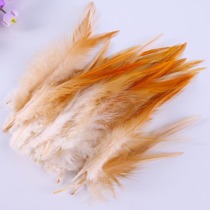 100Pcs Dyed Chicken Feather Feathers 10-15cm for DIY Crafts Handmade Jewelry Wedding Party Festival Costume Decorations