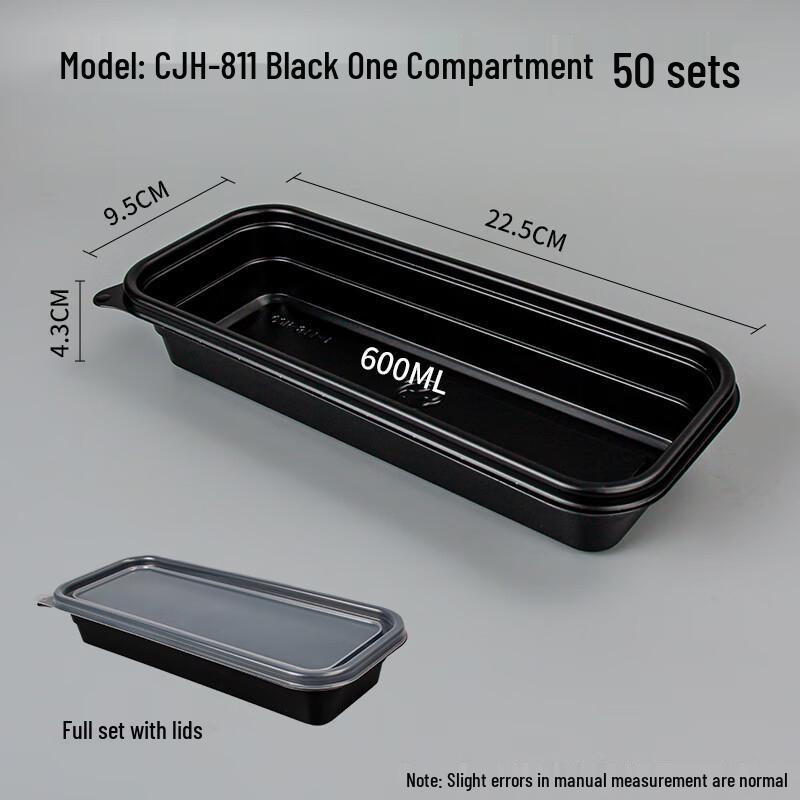 

Eco-Friendly Corn Starch Disposable Lunch Boxes - 50 Count