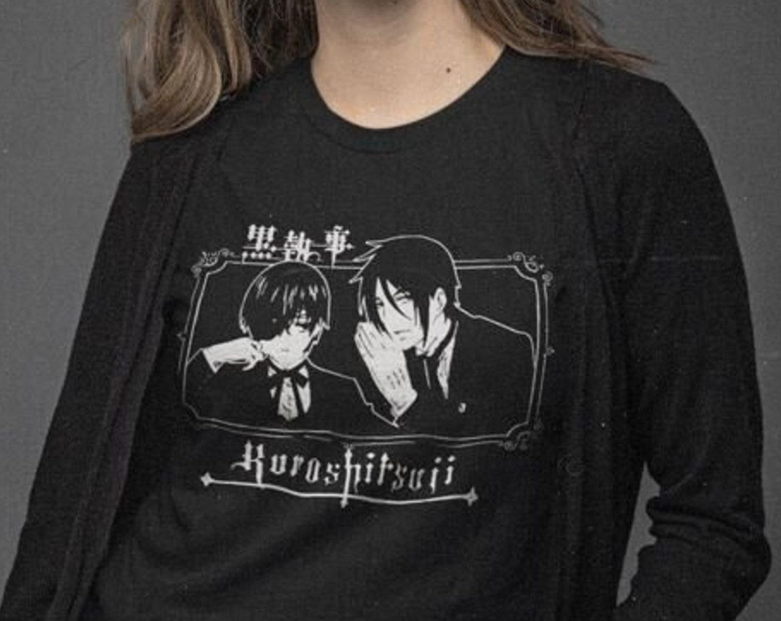 Unisex, Black Butler Shirt, Sebastian T-Shirt, Kuroshitsuji, Toboso Yana, Sebastian, Japanese, Anime Gift, Vintage, Grunge, Gothic M