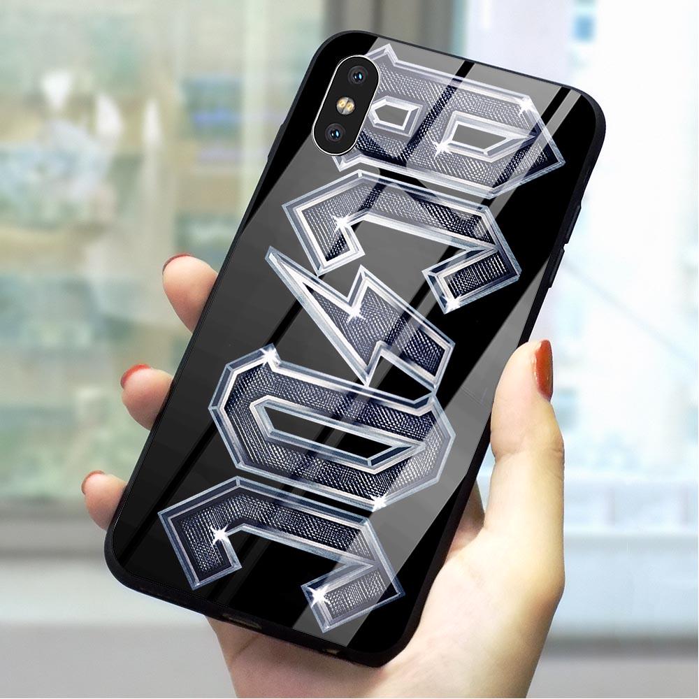 Buy ACDC Poster Heavy Glass Phone Cover for Samsung J5 Prime iPhone ...